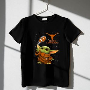 Texas Longhorns Baby Yoda Football Galaxy 1 T Shirt 1.jpg