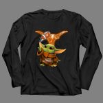 Texas Longhorns Baby Yoda Football Magic 4 Long Sleeves 1.jpg