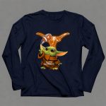 Texas Longhorns Baby Yoda Football Magic 9 Long Sleeves 1.jpg