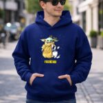 The Child Baby Yoda and Frenchie Star Wars 2 Hoodie.jpg