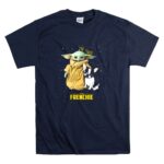 The Child Baby Yoda and Frenchie Star Wars 9 T Shirt.jpg
