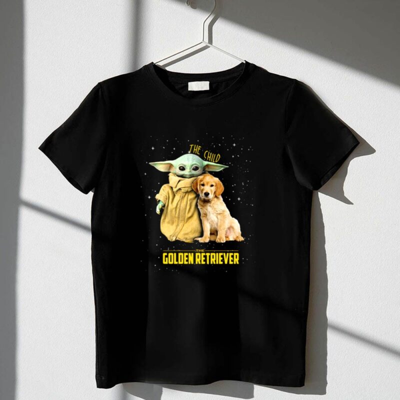 The Child Baby Yoda and Golden Retriever Star Wars Mashup 1 T Shirt.jpg