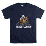 The-Daddy-Lorian-Star-Wars-Mandalorian-with-Baby-Yoda-Grogu-Hugging-9-T-Shirt