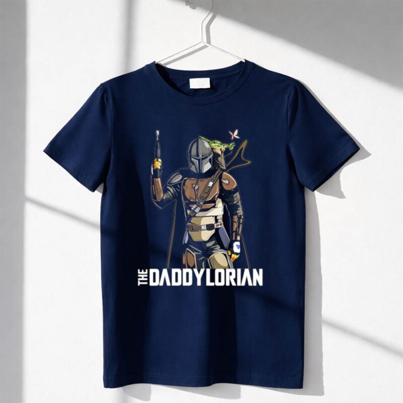 The Daddylorian Daddy Mandalorian Star Wars Parody with Baby Alien Companion 1 T Shirt
