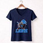 The Mandalorian Baby Yoda Detroit Lions 9 Womens V Neck.jpg