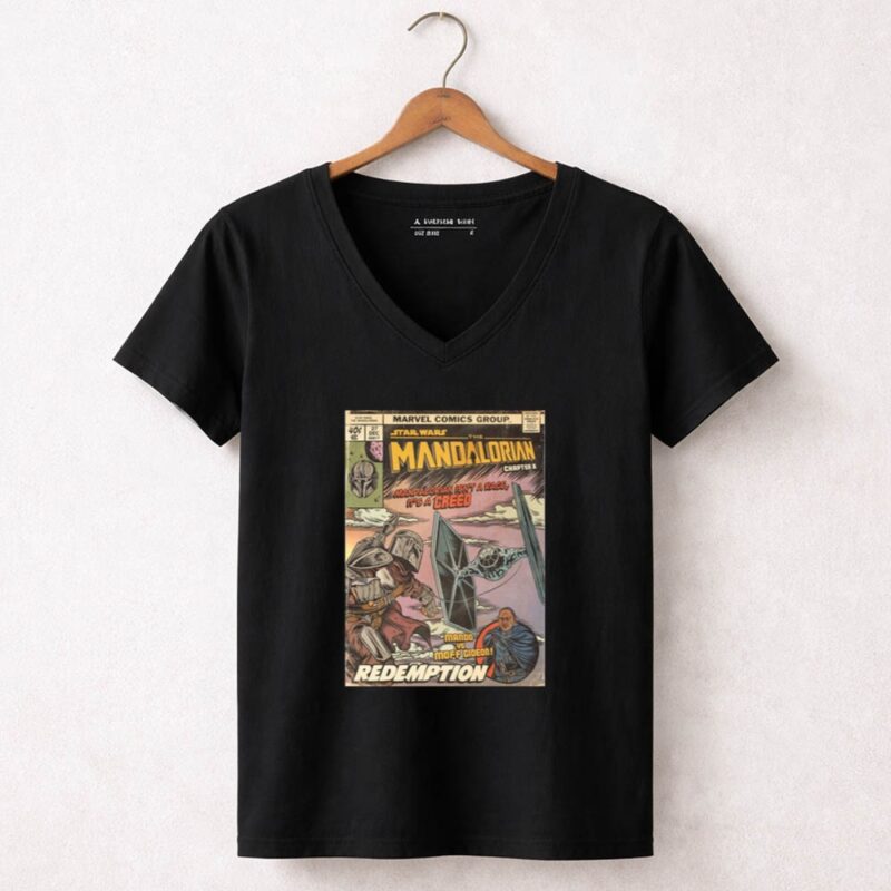The Mandalorian Chapter 8 Redemption Mandalorian Isnt A Race Its A Creed Mando 5 Womens V Neck.jpg
