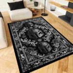 The Mandalorian Star Wars Floral Retro Rectangle Rug 1.jpg