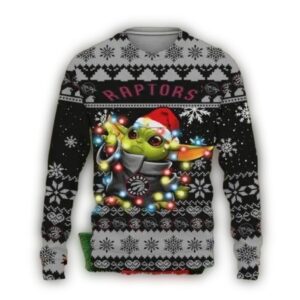Toronto Raptors Baby Yoda Star Wars Ugly Christmas Sweater.jpg