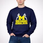 U of Michigan Star Wars Stormtroopers The Wolverines Strike Back 3 Sweatshirt 2.jpg