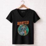 Wanted Boba Fett Star Wars Distressed Mandalorian Jetpack 5 Womens V Neck.jpg