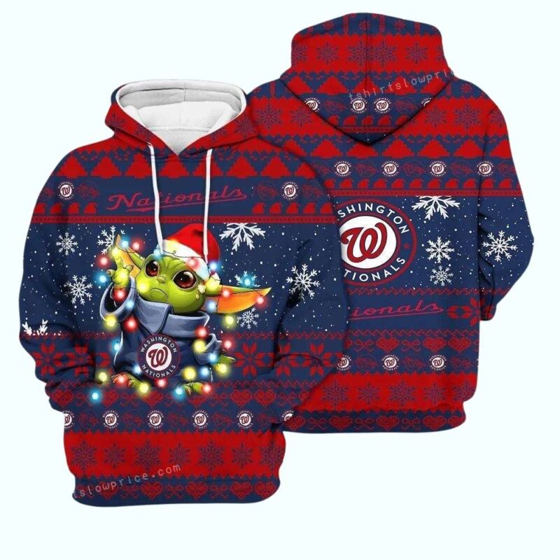 Washington Nationals Baby Yoda Star Wars Ugly Christmas 3D Hoodie 1.jpg