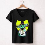 Wu Ni Baby Yoda Wu Tang Clan Crossover 5 Womens V Neck.jpg