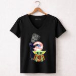 Yankees-Baby-Groot-Bears-Baby-Yoda-5-Womens-V-Neck