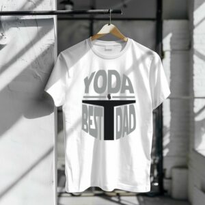 Yoda Best Dad The Mandalorian Helmet Baby Yoda Shirt