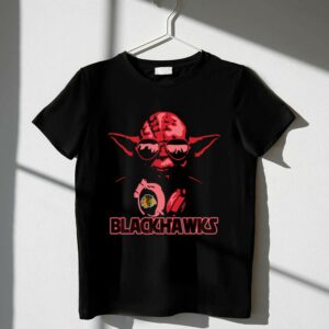 Yoda Blackhawks Fans Star Wars Chicago Team Logo Fusion 1 T Shirt.jpg
