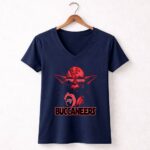 Yoda Buccaneers Star Wars Tampa Bay Fans 9 Womens V Neck.jpg