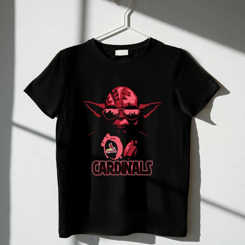 Yoda Cardinals Mashup for Star Wars and St Louis Baseball Enthusiasts 1 T Shirt.jpg