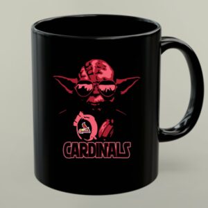 Yoda Cardinals Mashup for Star Wars and St Louis Baseball Enthusiasts 1 mug.jpg