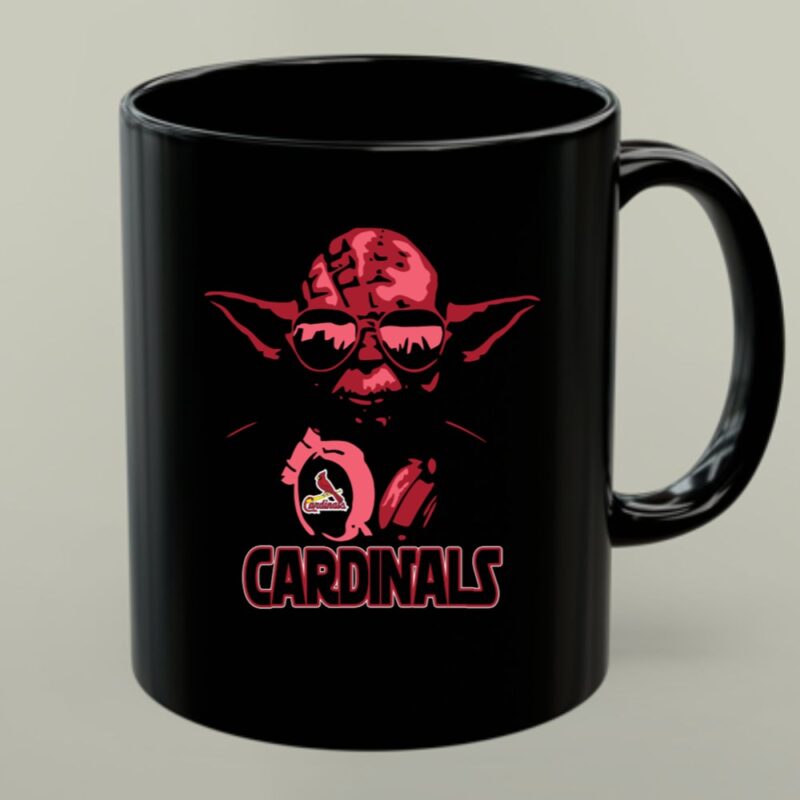 Yoda Cardinals Mashup for Star Wars and St Louis Baseball Enthusiasts 1 mug.jpg