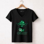 Yoda Celtics Basketball Fandom Star Wars Boston Fans 5 Womens V Neck.jpg