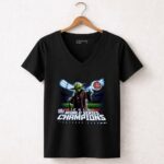 Yoda Champions World Series 2016 Chicago Cubs 5 Womens V Neck.jpg