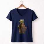 Yoda Do or Do Not There is No Try Star Wars Iconic Jedi Wisdom 9 Womens V Neck.jpg
