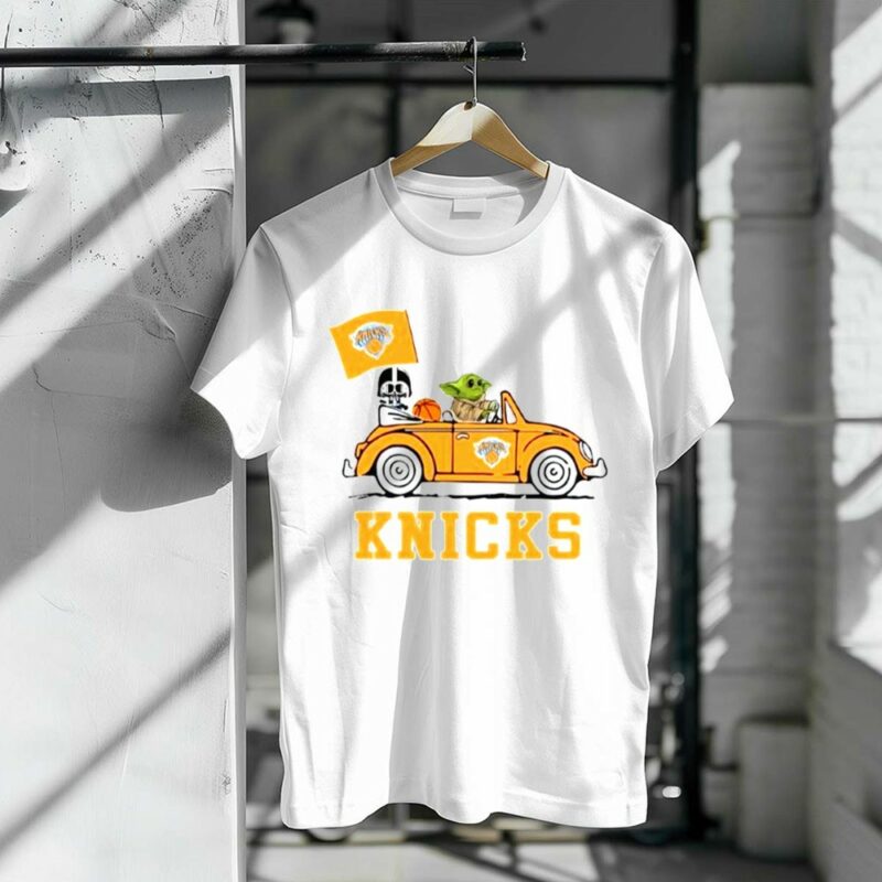 Yoda Driving Darth Vader Star Wars New York Knicks Cars 1 T Shirt.jpg