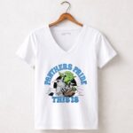 Yoda Football Panthers Pride This Is 5 Womens V Neck.jpg
