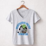 Yoda Football Panthers Pride This Is 9 Womens V Neck.jpg