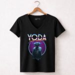 Yoda Jedi Master Star Wars Ultimate Retro 80s 5 Womens V Neck.jpg