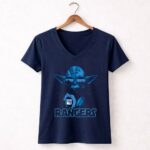 Yoda New York Rangers Fans Star Wars Inspired Rangers 9 Womens V Neck.jpg