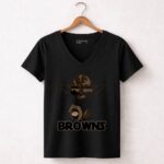 Yoda Star Wars Browns Cleveland Football Fans Headphones 5 Womens V Neck.jpg