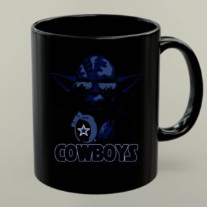 Yoda Star Wars Dallas Cowboys Fan Mashup With Star 1 mug.jpg