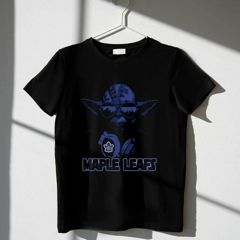 Yoda Star Wars Fan in Toronto Maple Leafs Hockey Gear 1 T Shirt.jpg