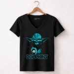 Yoda Star Wars Miami Dolphins Fans Enthusiast 5 Womens V Neck.jpg