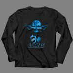 Yoda Star Wars With Detroit Lions Logo Fans Lions 4 Long Sleeves.jpg