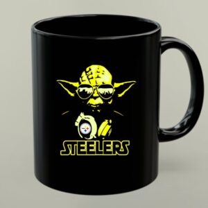 Yoda Steelers Sunglasses Headphones Star Wars Pittsburgh Fans 1 mug.jpg