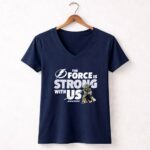 Yoda The Force Is Strong With Us Star Wars Tampa Bay Lightning 9 Womens V Neck.jpg