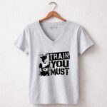 Yoda Train You Must Jedi Wisdom 9 Womens V Neck.jpg