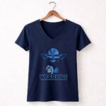 Yoda Warriors Star Wars Golden State Warriors Logo Glasses 9 Womens V Neck.jpg