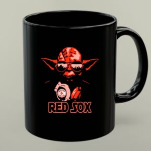 Yoda Wearing Red Sox Gear with Boston Red Sox Text and Star Wars Influence 1 mug 1.jpg