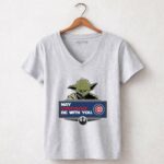 Yoda and Rebel Alliance May Chicago Be With You Cubs 9 Womens V Neck.jpg Yoda and Rebel Alliance May Chicago Be With You Cubs 9 Womens V Neck.jpg