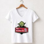 Yoda and Rebel Alliance May St Louis Cardinals Be With You 5 Womens V Neck.jpg