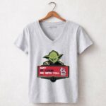 Yoda and Rebel Alliance May St Louis Cardinals Be With You 9 Womens V Neck.jpg