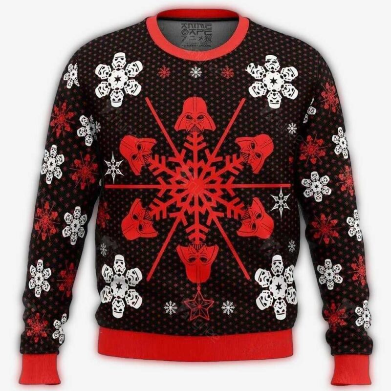 darth vader helmet star wars snowflake ugly christmas sweater k9riz.jpg
