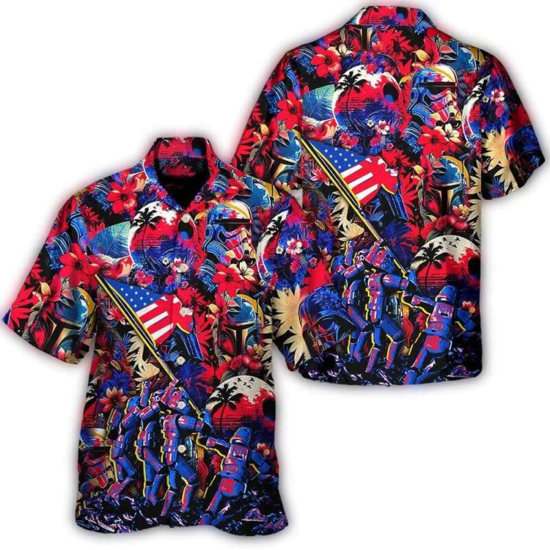 disney star wars hawaiian shirt summer beach independence day special starwars tropical synthwave aloha button up shirt 90scloth Pk 1686904631.jpg