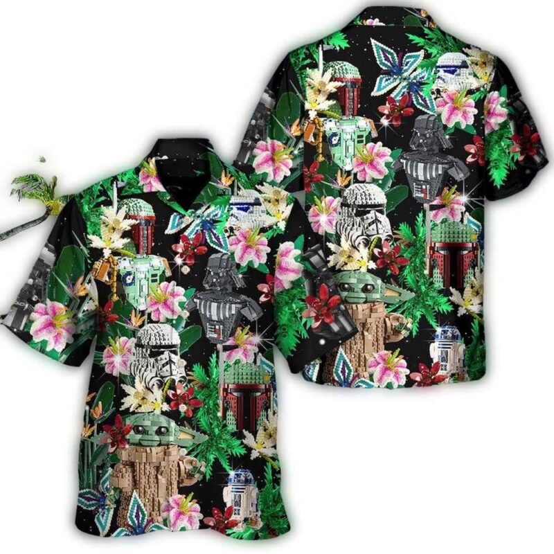 disney star wars hawaiian shirt summer beach starwars characters lego tropical aloha button up shirt 90scloth Vc 1686904738.jpg