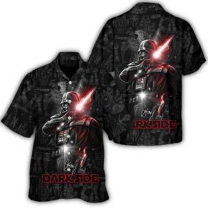 disney star wars hawaiian shirt summer beach starwars dark side rising aloha button up shirt 90scloth Dr 1686904649.jpg