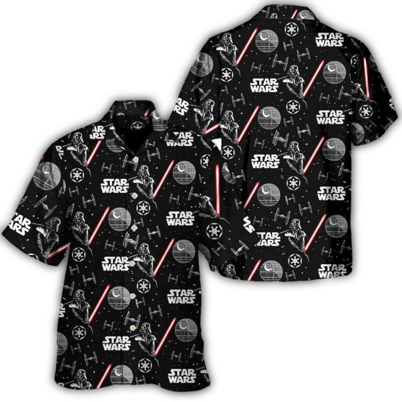 disney star wars hawaiian shirt summer beach starwars darth vader with light saber aloha button up shirt 90scloth kB 1686904643.jpg