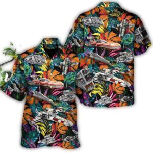 disney star wars hawaiian shirt summer beach starwars lego ship tropical aloha button up shirt 90scloth Ti 1686904738.jpg